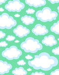 Whimsical White Clouds Sky Rug