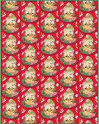 Whimsical Red Cupcake Cat Portrait Rug
