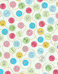 Playful Alphabet And Numbers Circles Rug