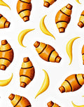 Golden Croissant Crescent Repeat Rug