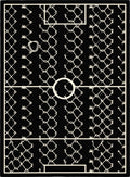 Black White Chain Link Court Rug