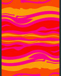 Vibrant Neon Swirl Abstract Rug