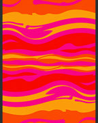 Vibrant Neon Swirl Abstract Rug