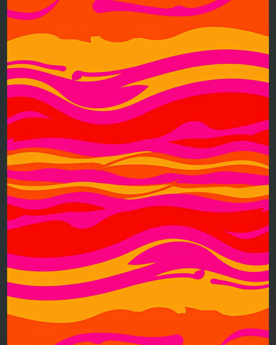 Vibrant Neon Swirl Abstract Rug