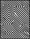 Bold Black White Optical Illusion Rug