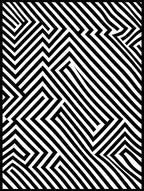Bold Black White Optical Illusion Rug