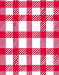 Red White Gingham Checkered Squares Rug