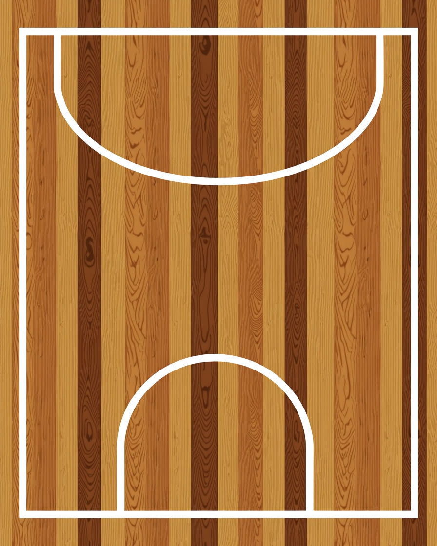 Wooden Court Stripes Rug