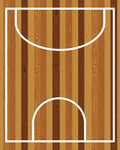 Wooden Court Stripes Rug
