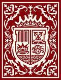 Regal Crimson Cream Heraldic Crest Rug