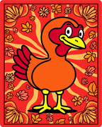 Autumn Turkey Floral Ray Rug