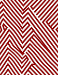 Crimson Chevron Intersecting Lines Rug