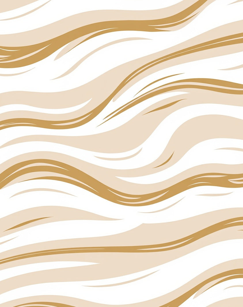 Sandy Beige Abstract Swirl Rug