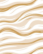 Sandy Beige Abstract Swirl Rug