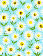 Alphanumeric Daisy Field Rug