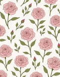 Pink Rose Garden Botanical Charm Rug
