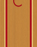 Natural Wood Striped Court Rug