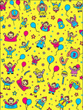 Joyful Kids Celebration Yellow Blue Pink Rug