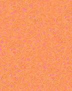 Orange Pink Swirl Organic Cells Rug