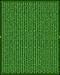 Bold Neon Green Abstract Scribbles Rug