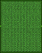 Bold Neon Green Abstract Scribbles Rug
