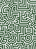 Emerald Green Maze Contour Rug