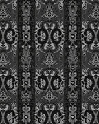 Monochromatic Abstract Swirl Vertical Panel Rug