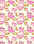 Pink Llama And Flower Companions Rug