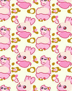 Pink Llama And Flower Companions Rug