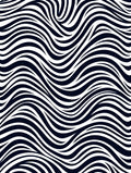 Monochromatic Black White Organic Wave Rug