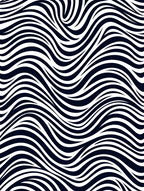 Monochromatic Black White Organic Wave Rug