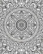 Black White Intricate Mandala Floral Rug