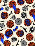 Bold Tribal Abstract Circles Rug