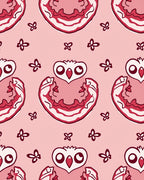 Cute Red Owl Butterfly Garden Rug