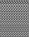 Bold Black Interlocking Abstract Squares Rug