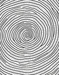 Black White Swirling Lines Dots Rug