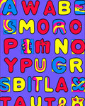 Bold Alphabetical Pop Art Rug