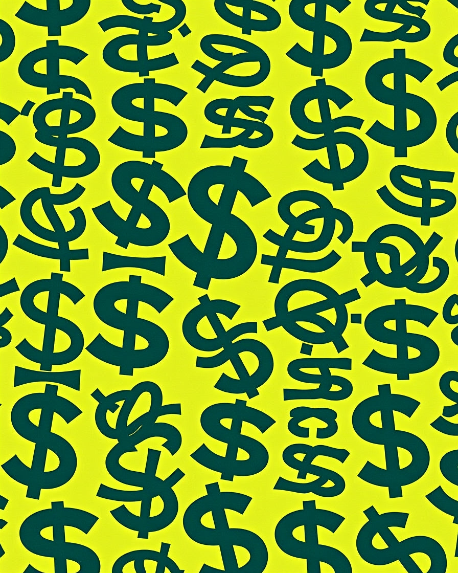 Bold Dollar Sign Repeats Rug