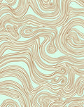 Brown Swirl Topography Abstract Rug