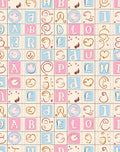Whimsical Alphabet Blocks Pastel Rug