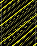 Bold Black Yellow Diagonal Stripe Rug