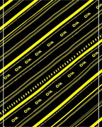 Bold Black Yellow Diagonal Stripe Rug
