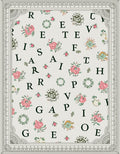 Floral Letter Arrangement Rug