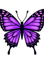 Vibrant Purple Butterfly Wing Rug