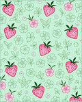 Sweet Strawberry and Pink Blossom Rug