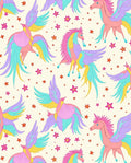 Pastel Pegasus Creatures Surrounded By Stars Rug