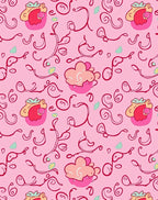 Sweet Pink Cupcake Swirls Rug