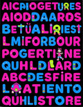 Funky Alphabet Collage Rug