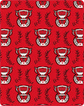 Red Trophy Laurel Wreath Repeat Rug