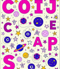 Cosmic Colorful Star Planet Alphabet Rug